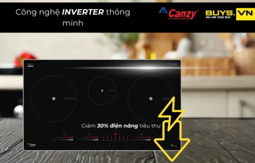 Bếp từ 3 vùng nấu Canzy CZ 856HN- công nghệ Inverter