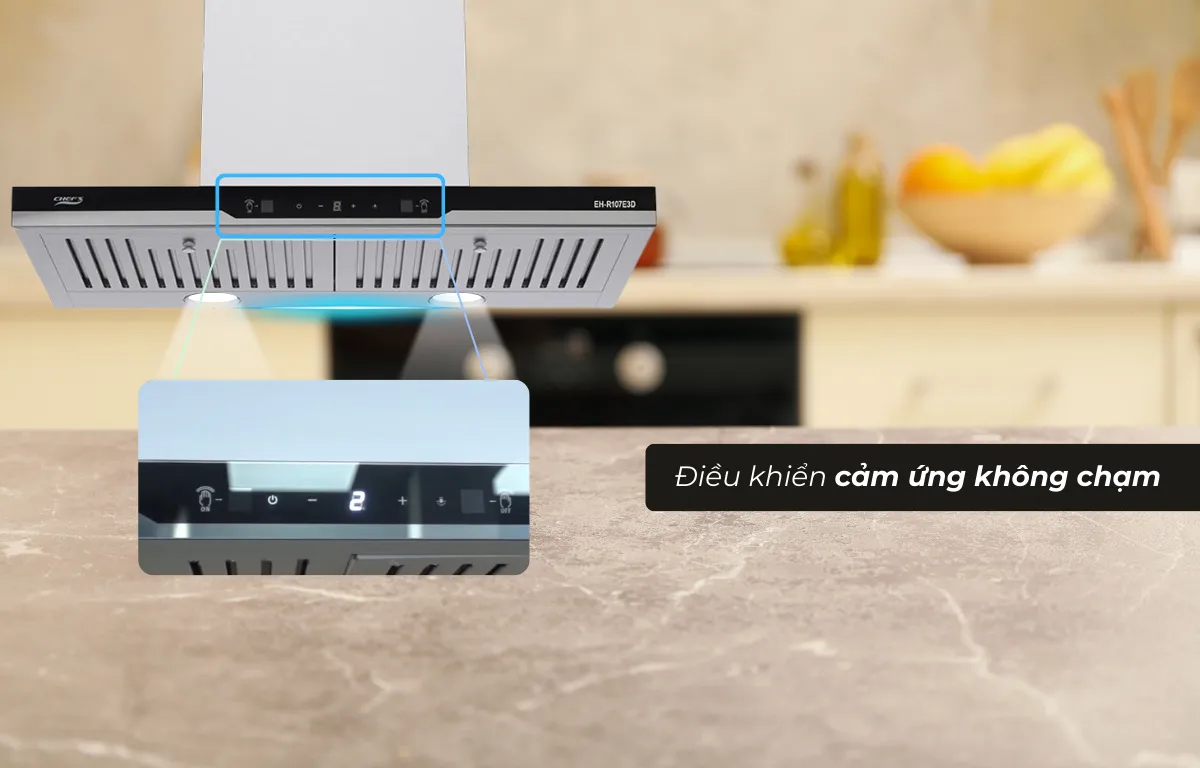 Máy hút mùi Chefs EH-R107E3D - cảm ứng không chạm 