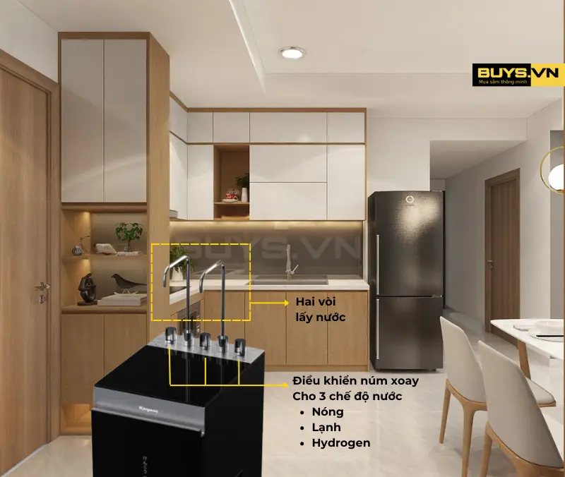 Máy lọc nước Kangaroo Hydrogen nóng lạnh KG11A16