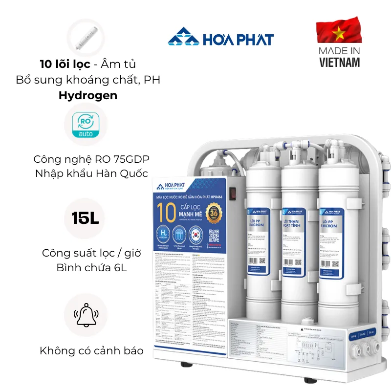 Máy lọc nước Ro đặt gầm Hòa Phát HPU466 ảnh đại diện