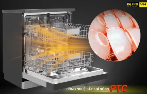 Máy rửa bát Canzy CZ BHN14PTC- công nghệ sấy PTC hiện đại