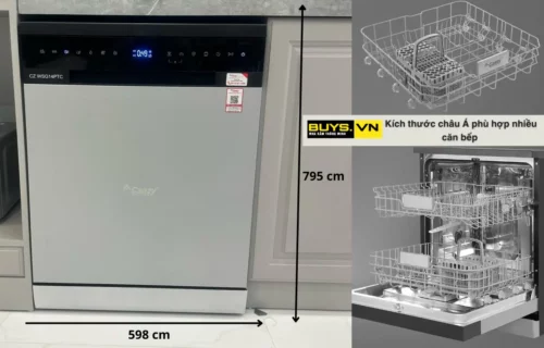 Máy Rửa Bát Canzy CZ WSG14PTC thiết kế châu Á