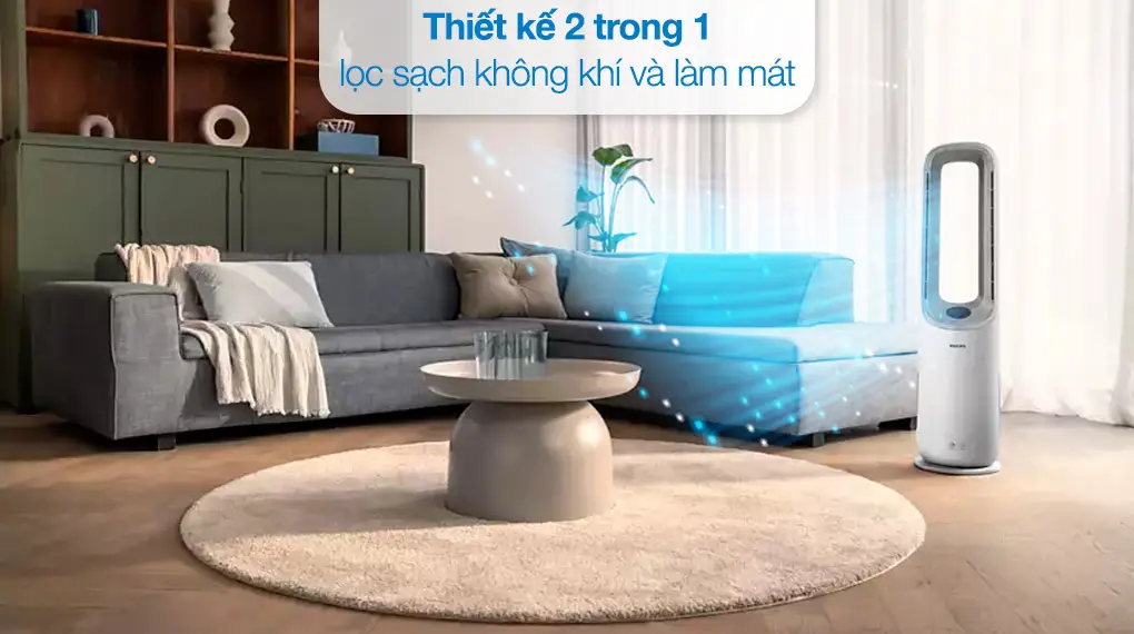 máy lọc không khí Philips AMF76530 - thiết kế kết hợp làm mát và lọc không khí 