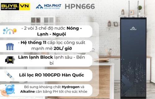 Máy lọc nước nóng lạnh HPN666 - Tổng quan