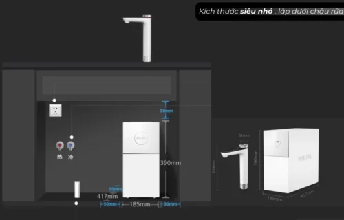 Thiết kế của Máy lọc nước Philips AUT7003 nhỏ gọn âm tủ