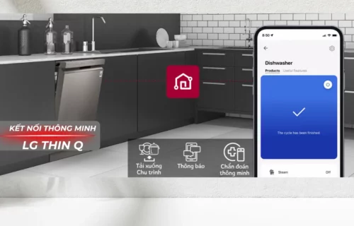 Máy rửa bát độc lập LG TrueSteam LDT14BGA3-điều khiển thông minh