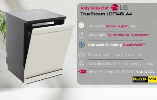 Máy rửa bát độc lập LG TrueSteam LDT14BGA3-sản phẩm đẳng cấp đến từ thương hiệu LG