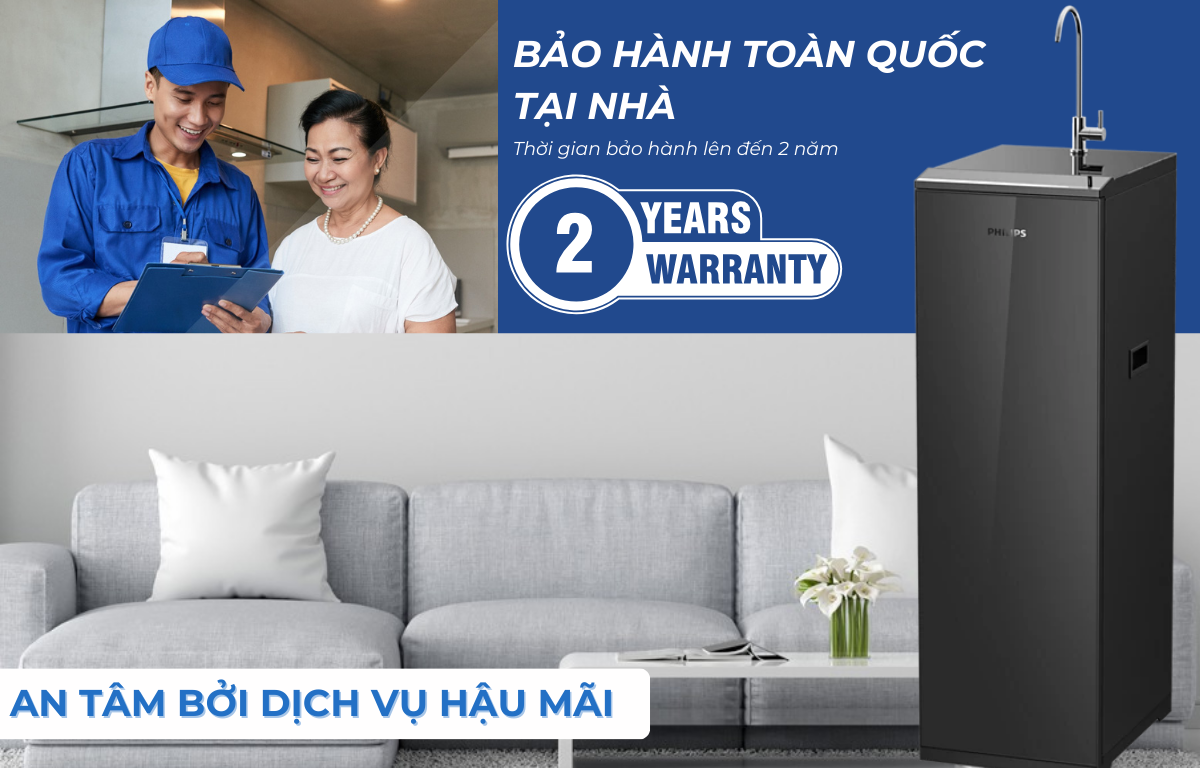 Máy lọc nước Philips ADD8911 - dịch vụ hậu mãi chu đáo