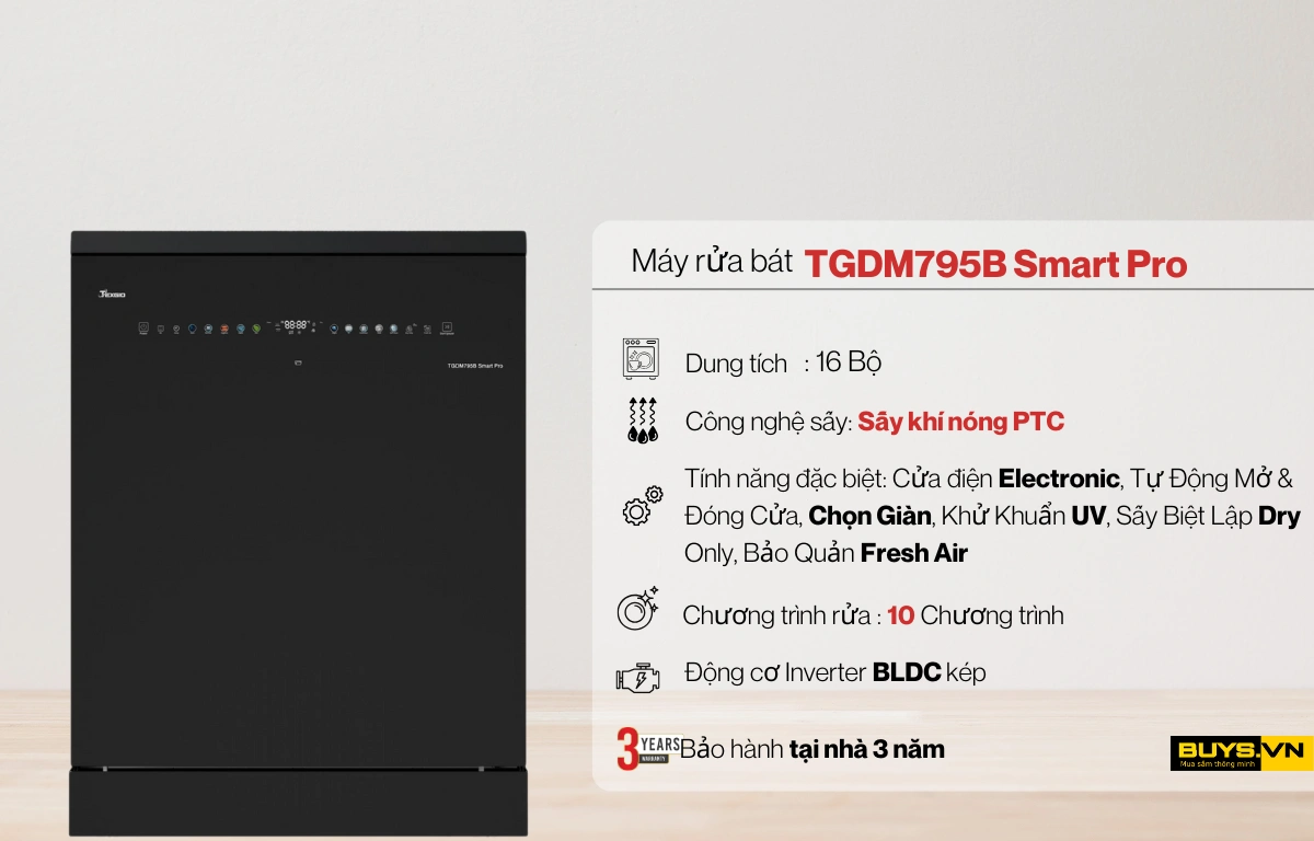 Máy rửa bát Texgio TGDM795B Smart Pro - Buys.vn Mua sắm thông minh (7)