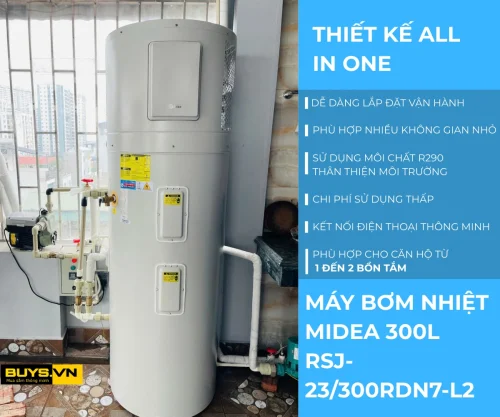 MÁY NƯỚC NÓNG BƠM NHIỆT MIDEA 300L RSJ-23300RDN7-L2 Buys.vn (4)