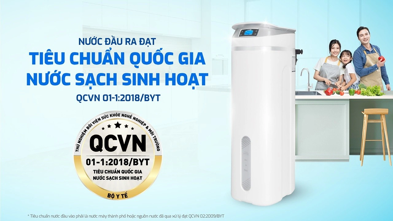 máy lọc nước đầu nguồn Karofi KTF-P02 - Công nghệ trao đổi ion và hoàn nguyên muối đạt tiêu chuẩn chất lượng nước sinh hoạt