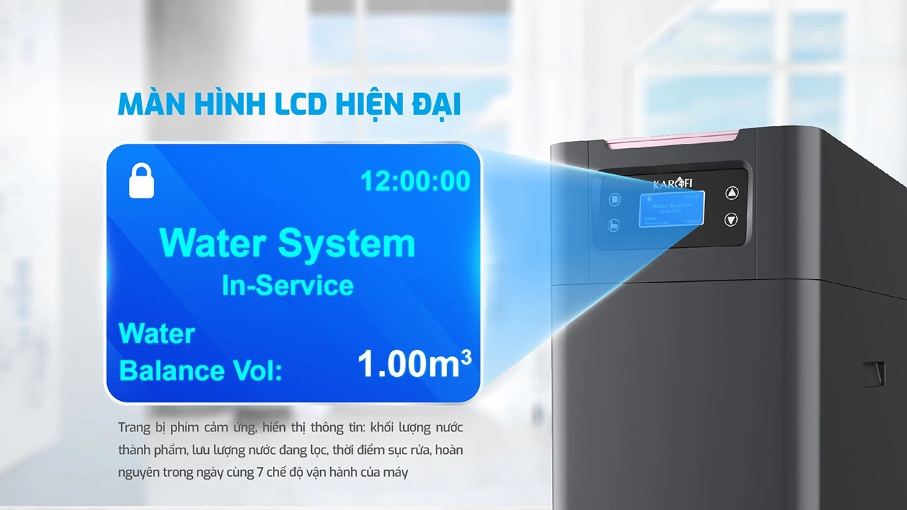 Máy lọc nước đầu nguồn Karofi KTF-P01- Sử dụng công nghệ trao đổi ion 