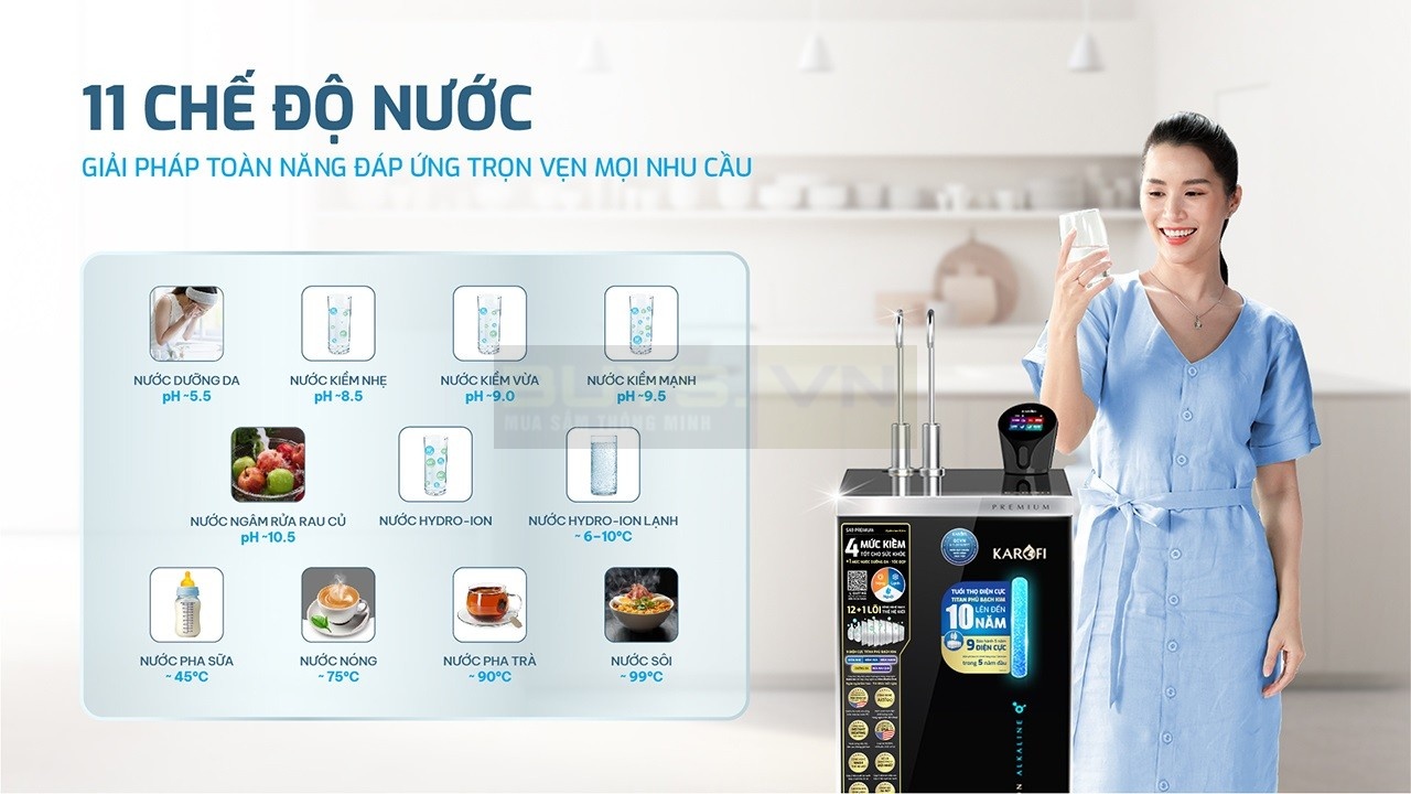 Máy lọc nước nóng lạnh Hydro-ion Kiềm Karofi SA9 PREMIUM- Buys.vn (14)