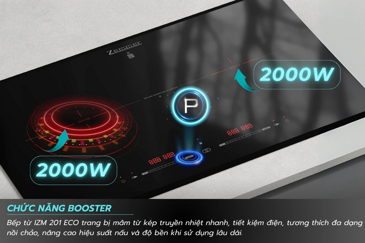 Bếp Từ Đôi Zemmer IZM201 ECO
