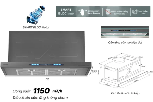 MÁY HÚT MÙI GRANDX H70F85G - Buys (2)