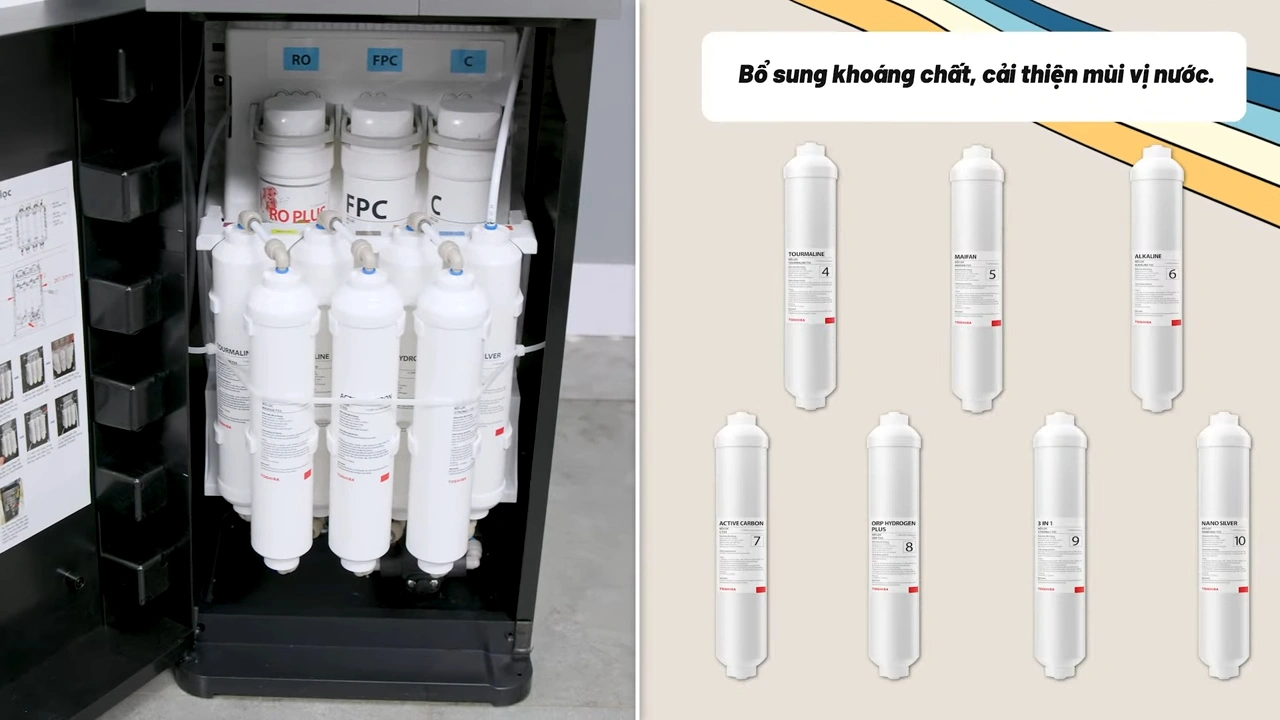 Máy lọc nước RO nóng nguội lạnh Toshiba TWP-W2399SVN(M)