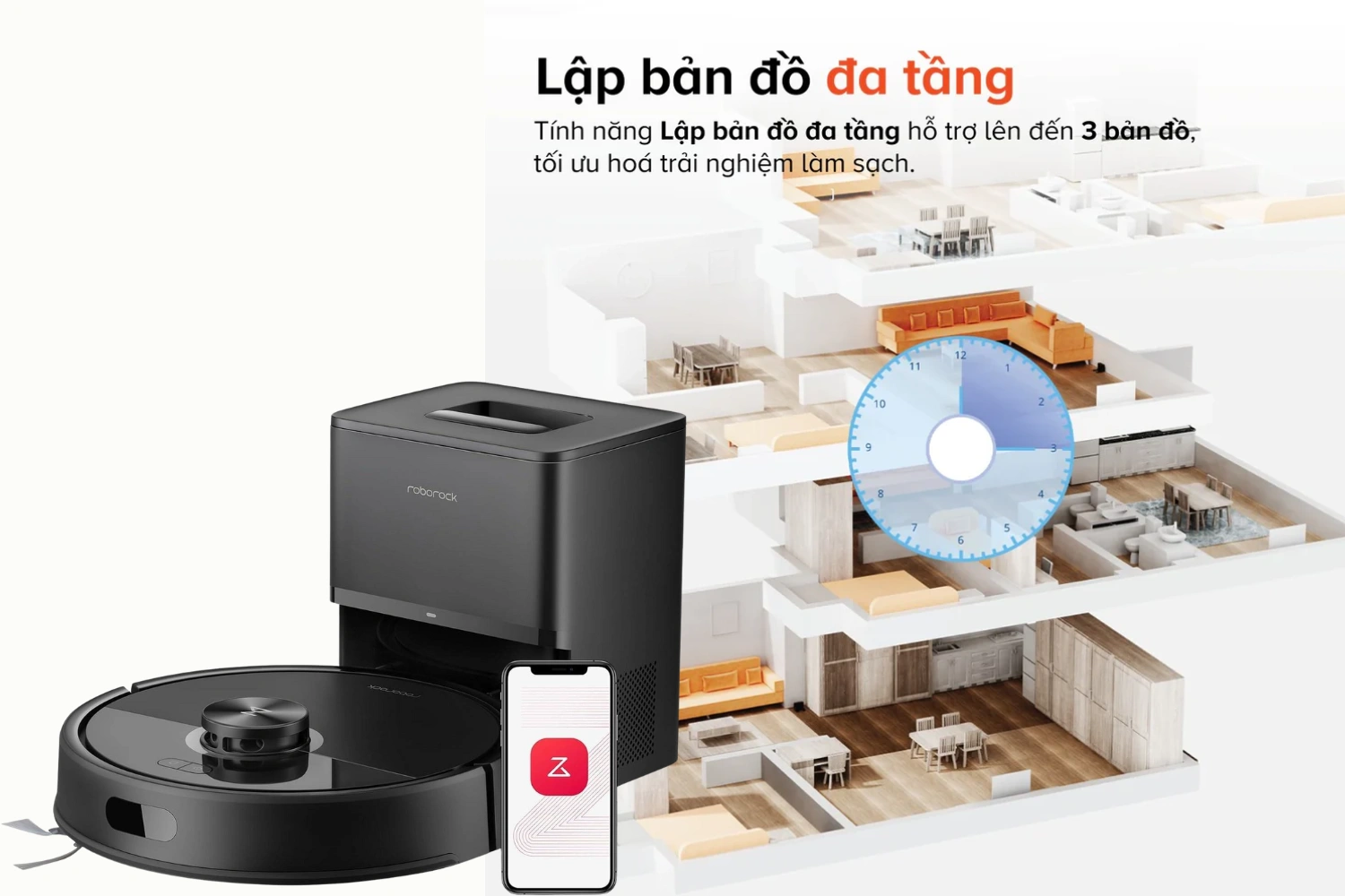 Robot hút bụi lau nhà Roborock Q7 TF+