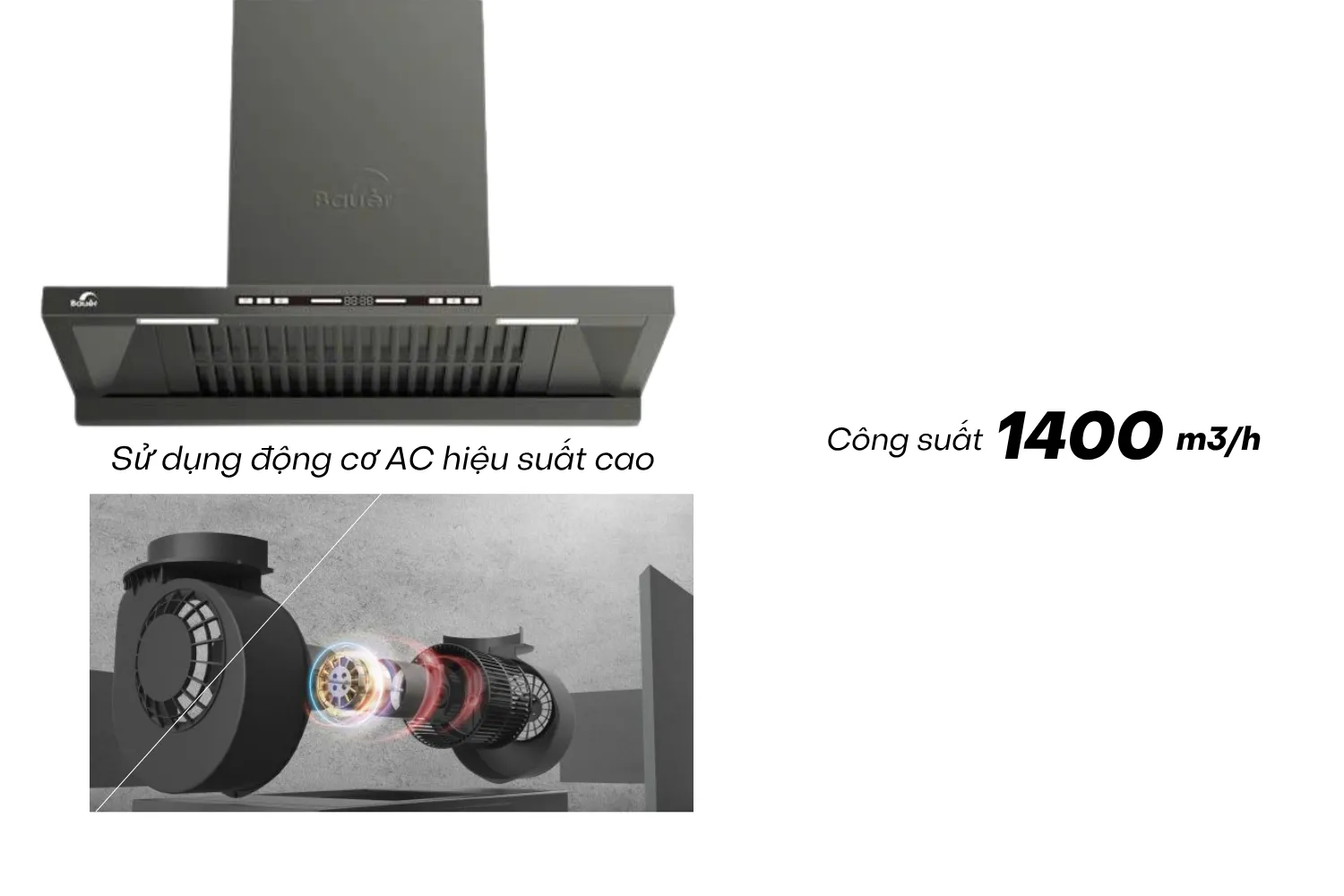 MÁY HÚT MÙI BAUER BC 7035DG MULTIFUNC 28 Máy hút mùi Bauer BC 7035DG MultiFunc