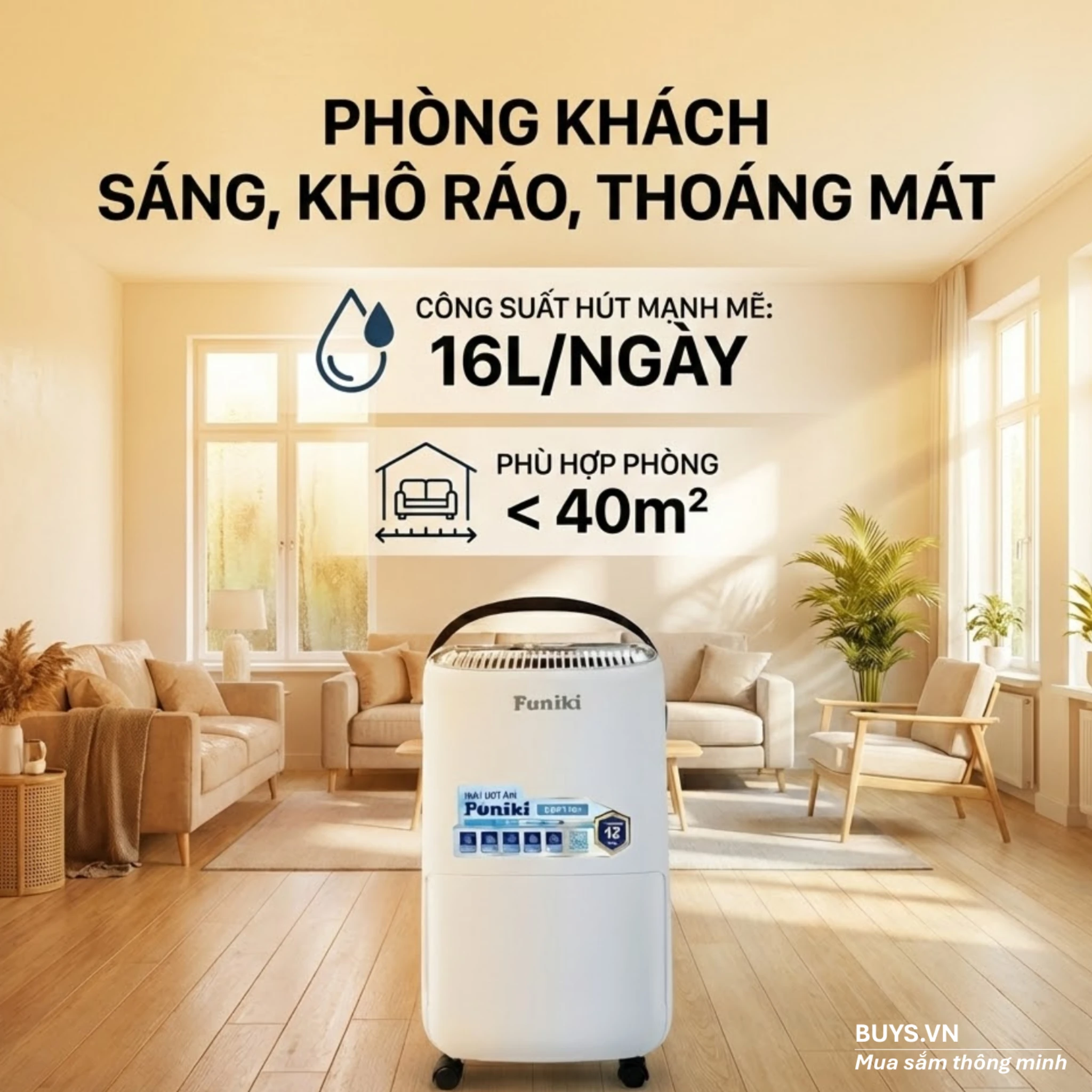 Máy hút ẩm Funiki HDF1601