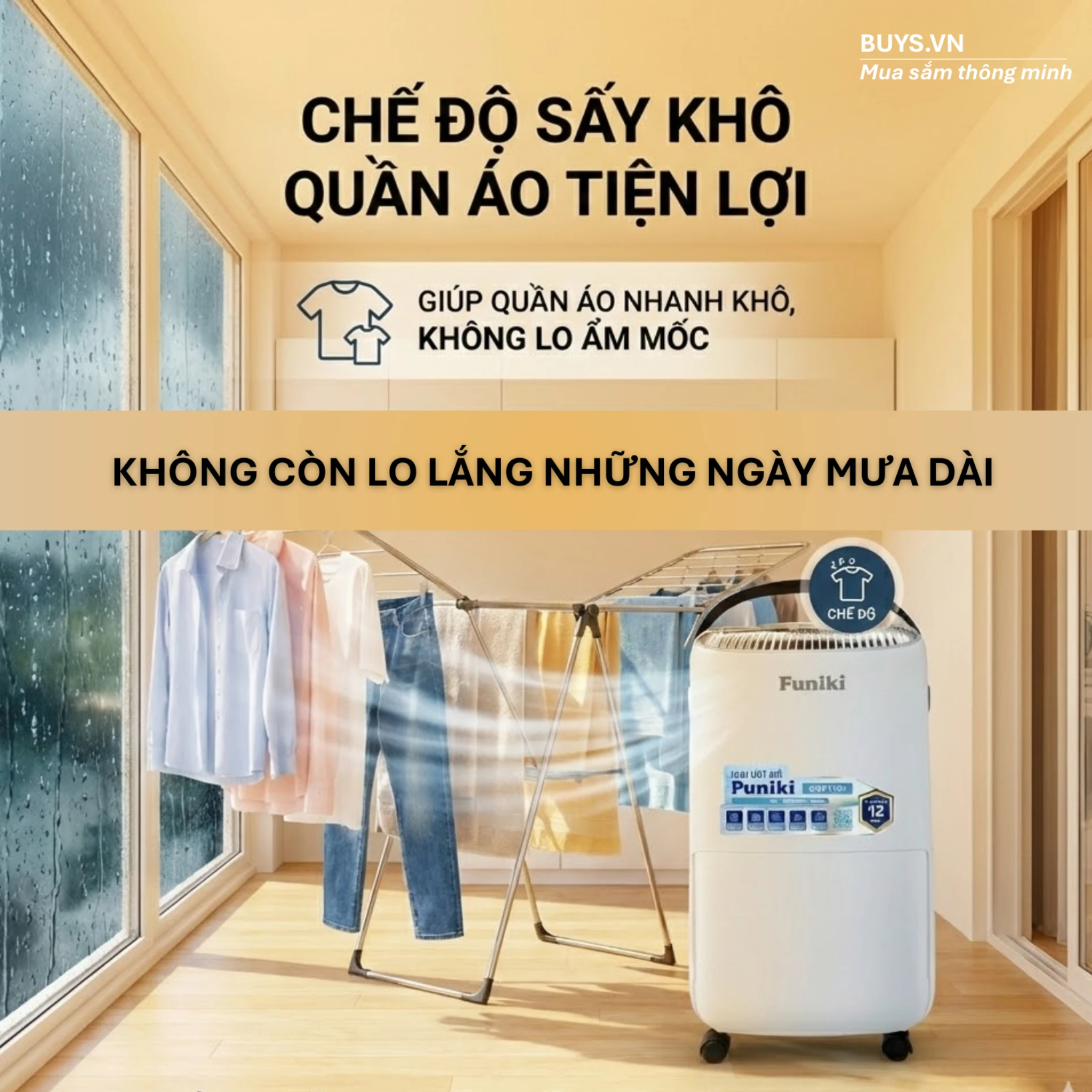 Máy hút ẩm Funiki HDF1601 hiện đại
