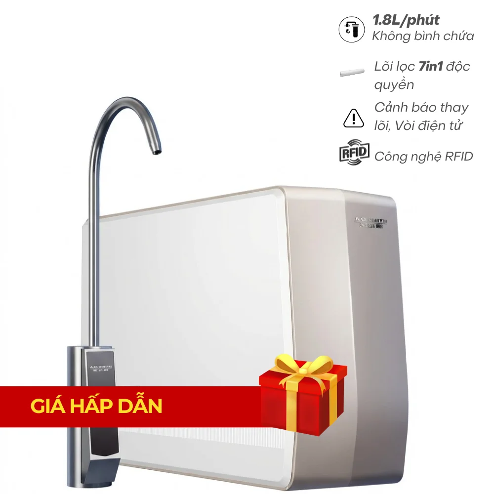Máy lọc nước A.O Smith R700Slim giá hẫp dẫn