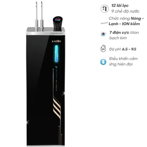 Máy Lọc Nước Nóng Lạnh Hydro-Ion Kiềm Karofi SA8 PREMIUM