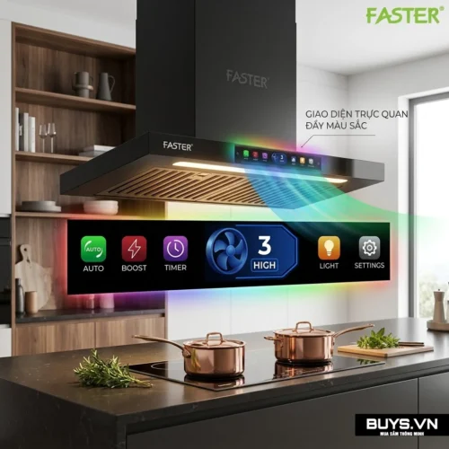 Máy hút mùi Faster FST-700LCD Pro