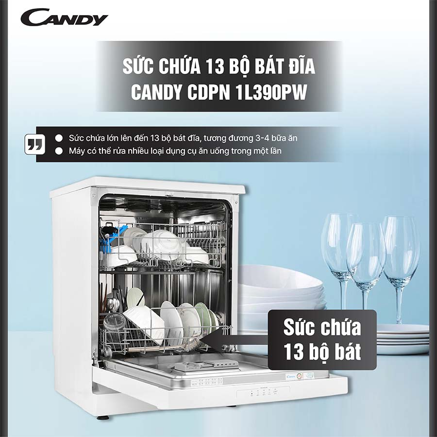 Máy rửa bát Candy CDPN 1L390PW- Buys.vn (8)