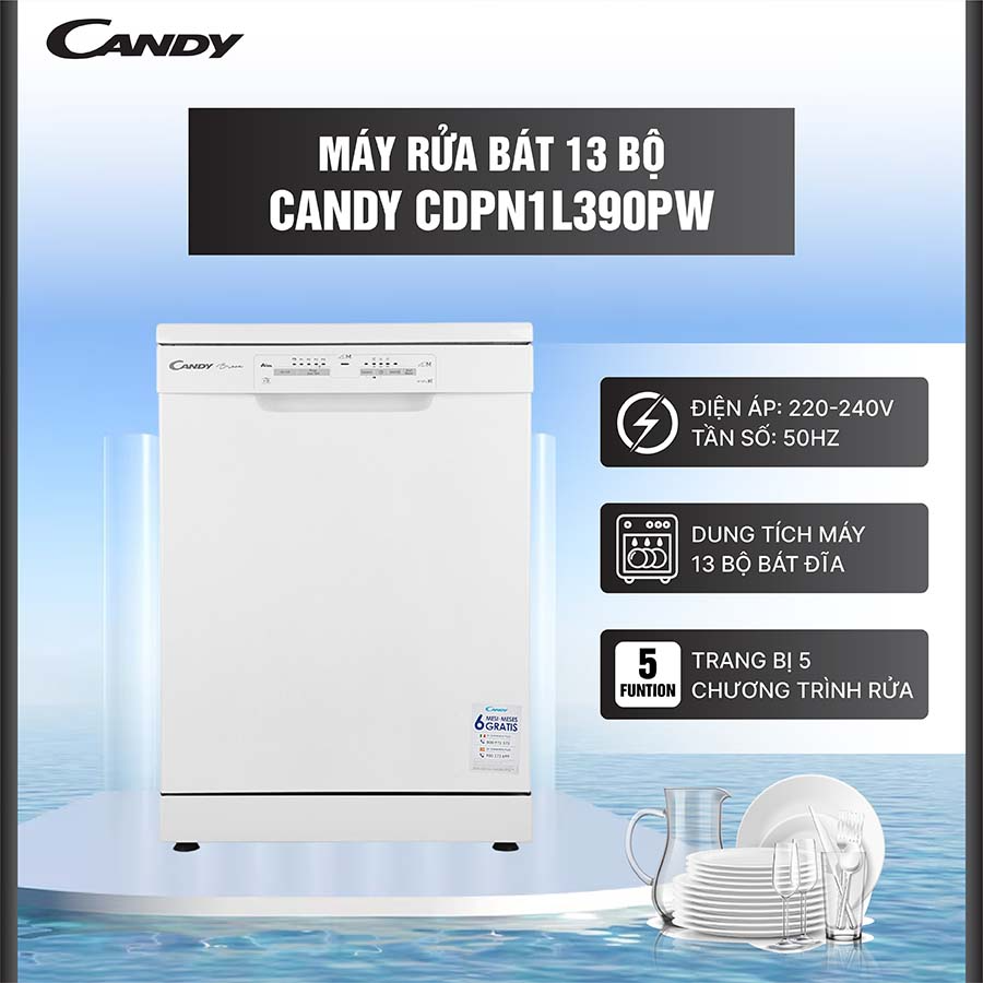 Máy rửa bát Candy CDPN 1L390PW- Buys.vn (8)