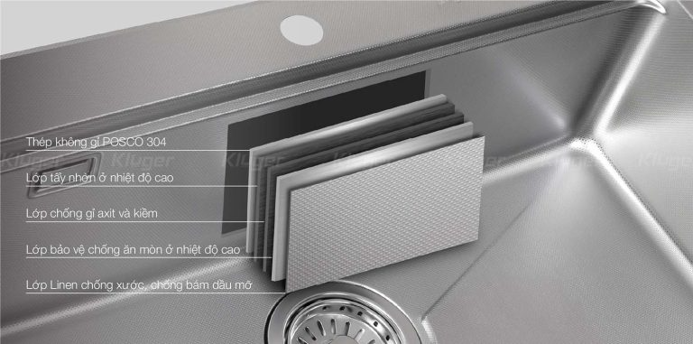 Chậu rửa bát Kluger KU8844FS Plus