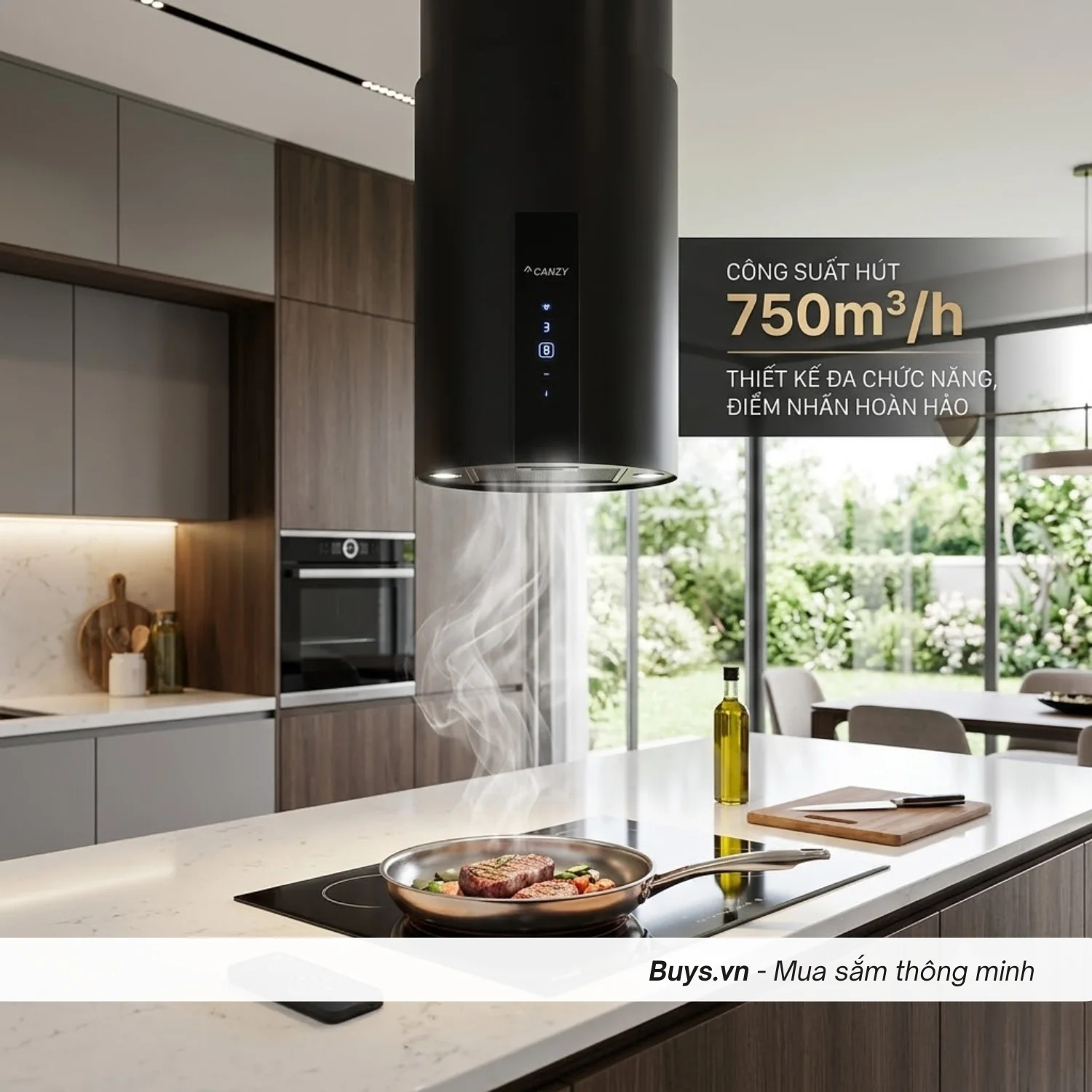 Máy Hút Mùi Độc Lập Canzy CZ-H600DI