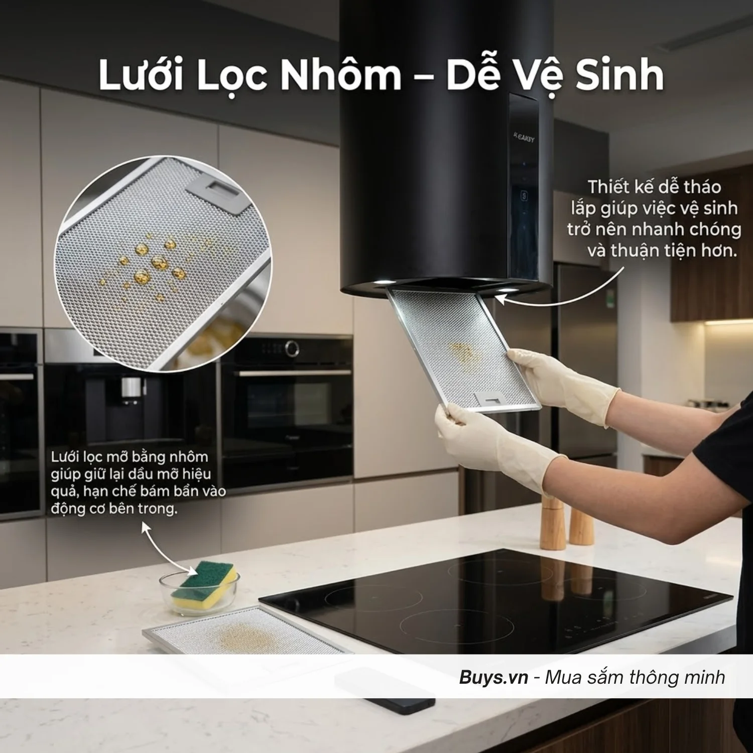 Máy Hút Mùi Độc Lập Canzy CZ-H600DI