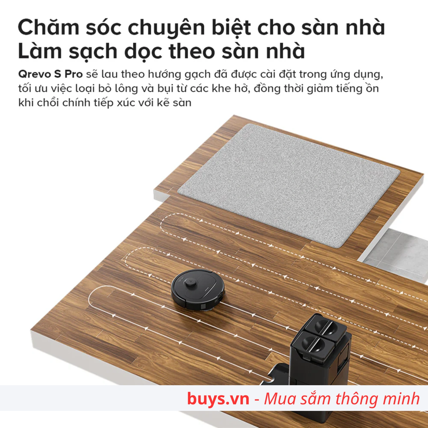 ROBOT HÚT BỤI ROBOROCK QREVO S PRO 33 Robot hút bụi Roborock Qrevo S Pro