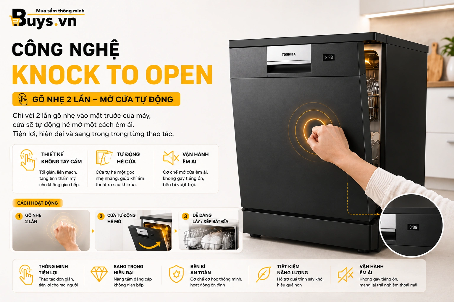 MÁY RỬA BÁT TOSHIBA ORIGINCLEAN™ DW-15F7(G)-VN 28 Máy Rửa bát Toshiba Originclean™ DW-15F7(G)-VN