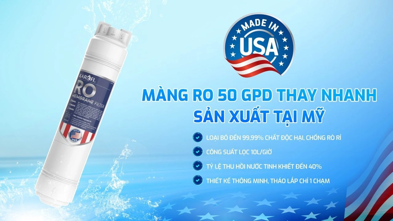 MÁY LỌC NƯỚC RO KAROFI KAQ D20 29 Máy lọc nước RO Karofi KAQ D20