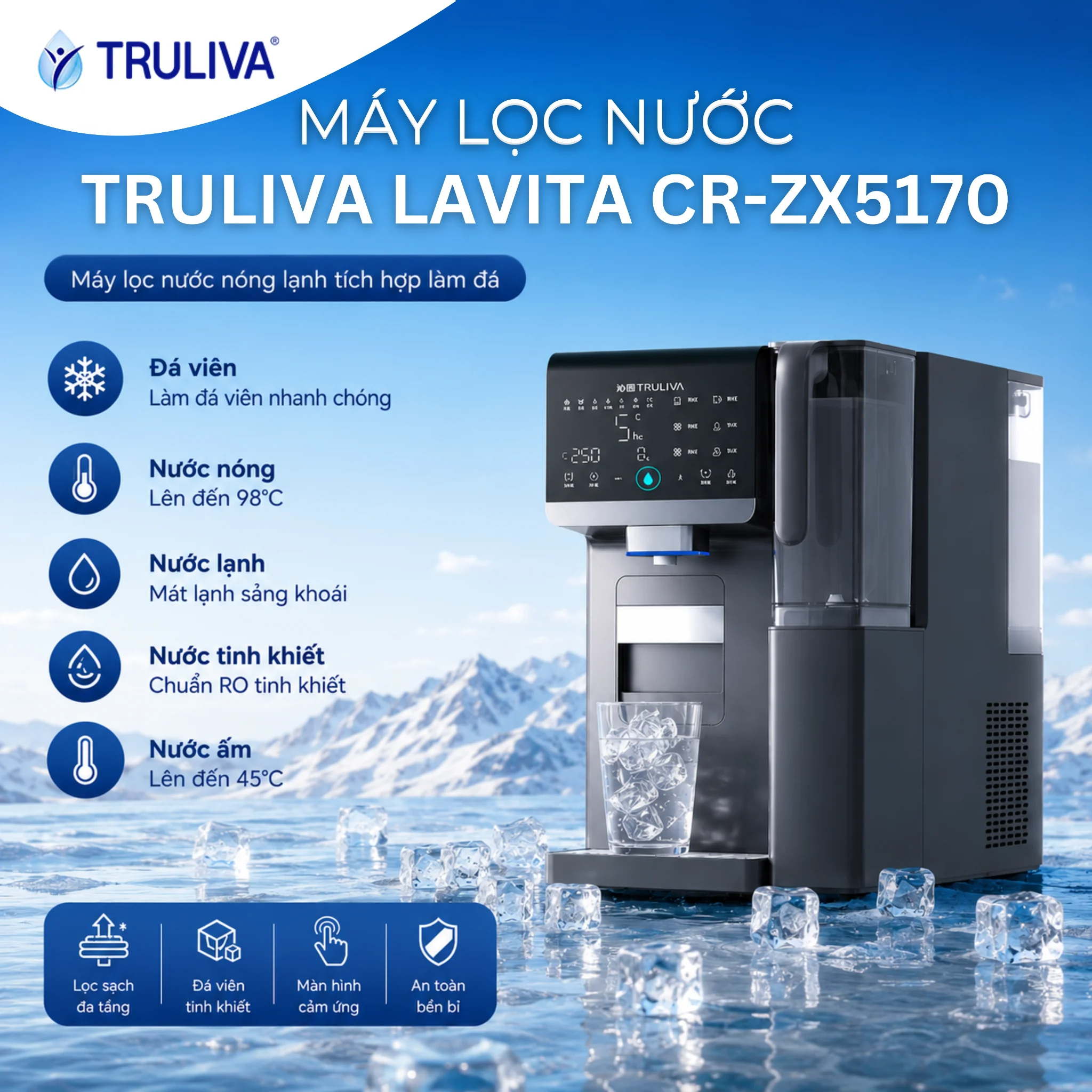 Máy lọc nước để bàn TRULIVA LAVITA CR-ZX5170