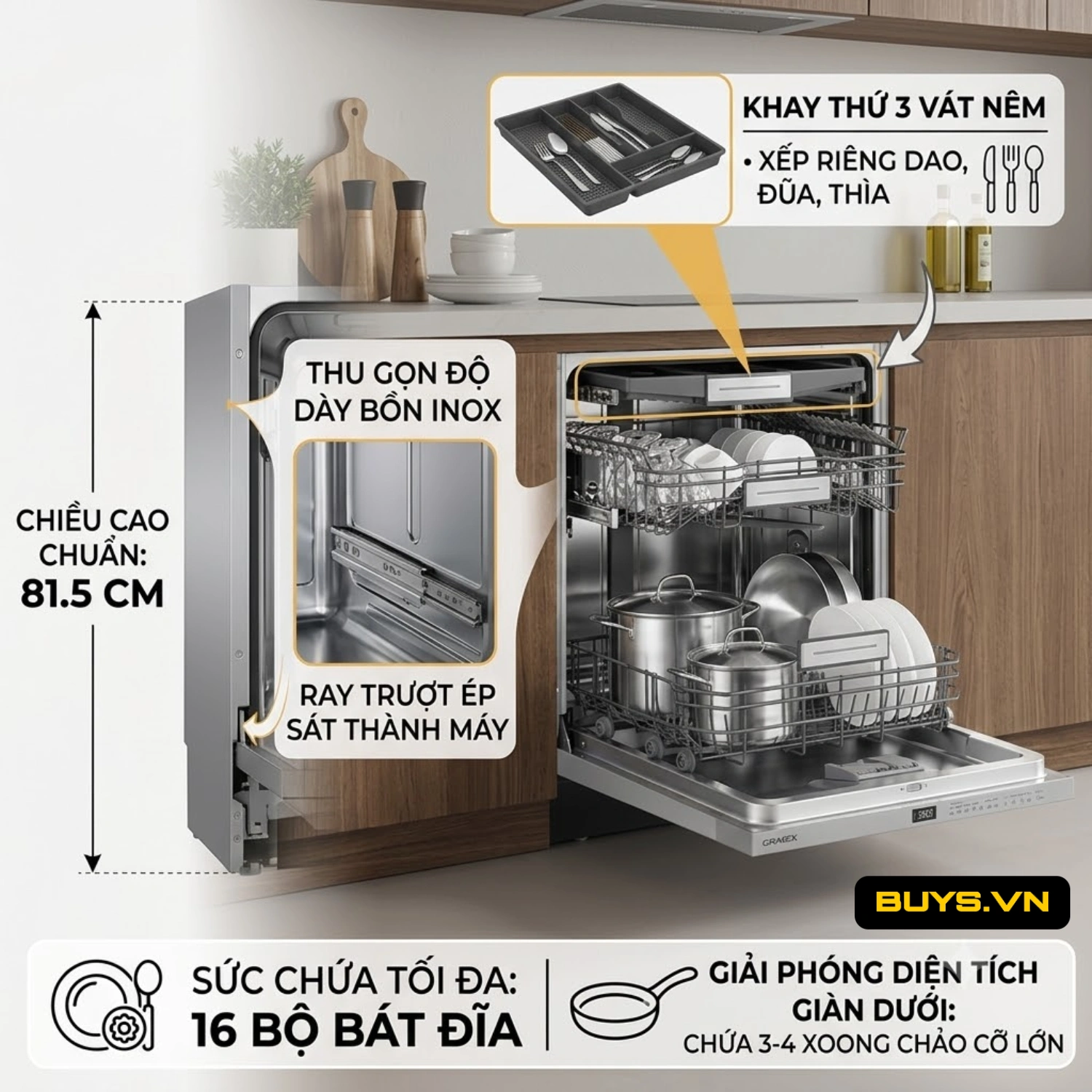 MÁY RỬA BÁT LẮP BÁN ÂM TỦ GRAND X SMI8GX82 28 MÁY RỬA BÁT LẮP BÁN ÂM TỦ GRAND X SMI8GX82
