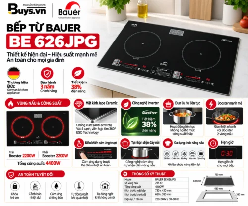 Bếp Từ BAUER BE 626JPG