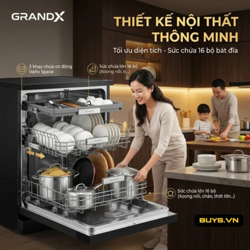 MÁY RỬA BÁT GRANDX SMS7GX86B