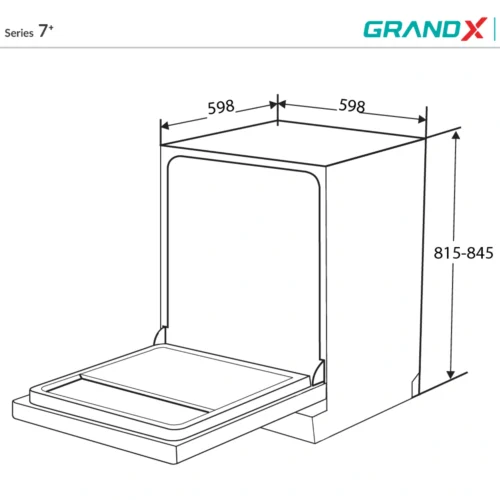 MÁY RỬA BÁT GRANDX SMS7GX86B