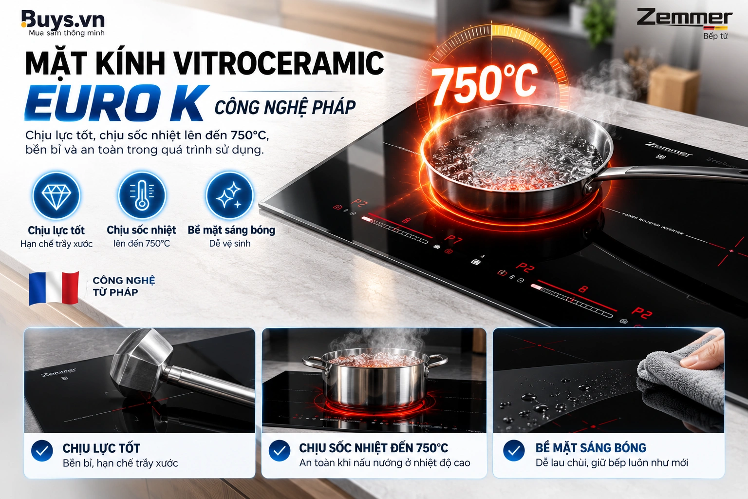 Bếp từ đôi Zemmer IZM 203 PRO