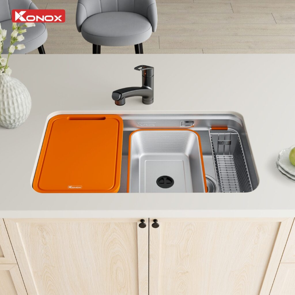 CHẬU RỬA BÁT KONOX TARI SMART 8047 26 Chậu rửa bát Konox Tari Smart 8047